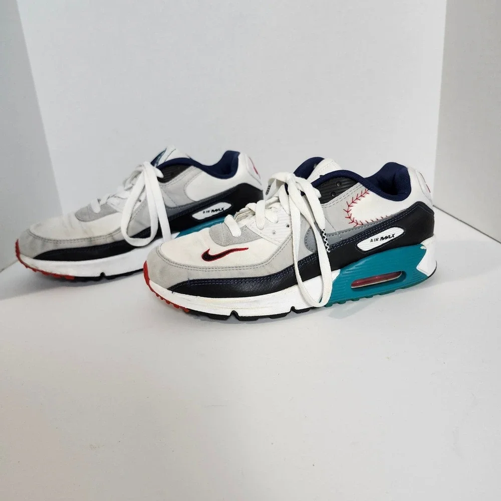 Nike Air Max 90 Ken Griffey Jr White Fresh Water DJ5194-100 7Y Baseball, Retro